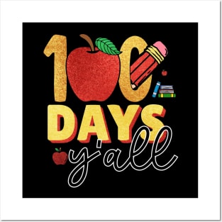 Colorful 100th Day Posters and Art